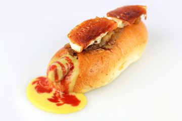 Perrito caliente queso de cabra