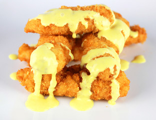 Fingers de pollo con mostaza