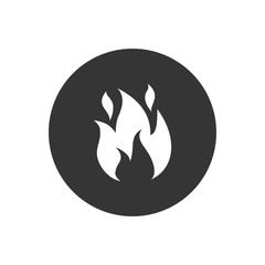 Fire icon. Flame sign icon - stock