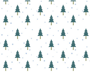 クリスマスツリー　木　背景　パターン　クリスマス