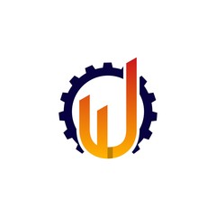 Letter U Construction Creative icon Logo Design Template Element Vector