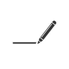 Pencil icon flat style. vector illustration flat style