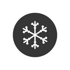 Snowflake icon. snow icon isolated on white background. Symbol of winter, frozen.