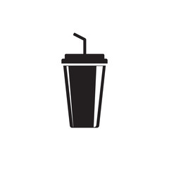 Soft drink flat icon. vector illustration flat style