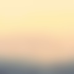 Dusty yellow blue sky blurred abstract texture. Warm sunset empty background. Retro defocus illustration.