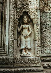 Angkor Wat Temple in Cambodia near Siem Reap city in Asia