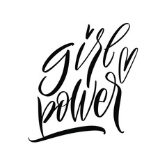 Obraz premium Girl power. Body Positive! Great lettering and calligraphy for greeting cards, stickers, banners, prints and home interior decor.