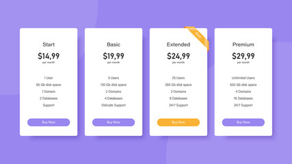 Purple price list for website