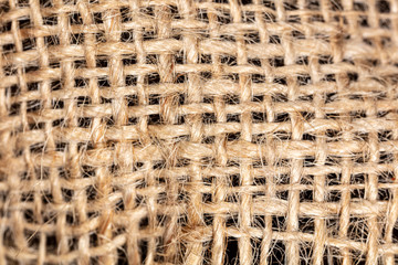 Burlap fabric as background