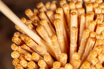 Wooden toothpick sticks as a background