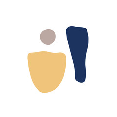 Abstract shapes flat vector illustration