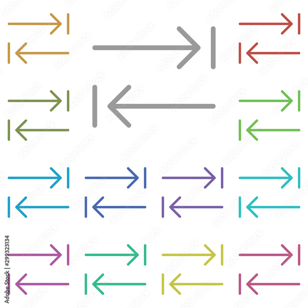 Poster arrow icon. simple thin line, outline vector element of arrow icons set for ui and ux, website or mo