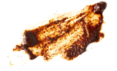 Coffee stains on a white background
