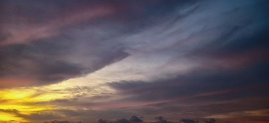  sky in the evening after sunset
