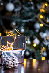 Christmas silver decorations