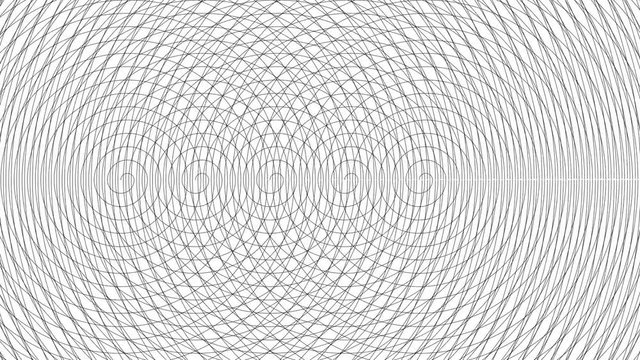 Abstract Drunk Blur Line Spirals Cross Off Focus Fake Stereoscopic Effect