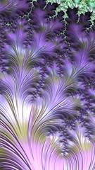 Artfully 3D rendering fractal, fanciful abstract illustration and colorful designed pattern