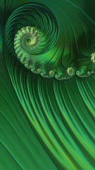 Artfully 3D rendering fractal, fanciful abstract illustration and colorful designed pattern