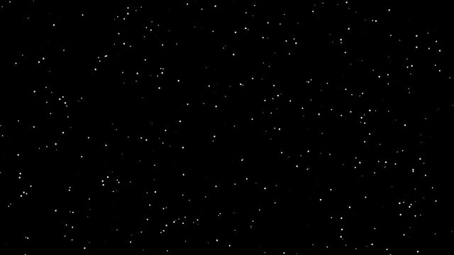Slowly Flowing Past Horizontal Moving Parallax Starfield of Stars Mask