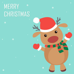 Cute and funny Christmas reindeer