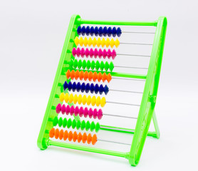 Traditional abacus with colorful. Isolated.