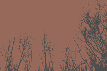 Fototapeta premium Silhouettes of Trees on subtle background. Tree Pattern