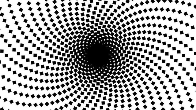 Imploding Squares Forming a Black Hole Animation Mask