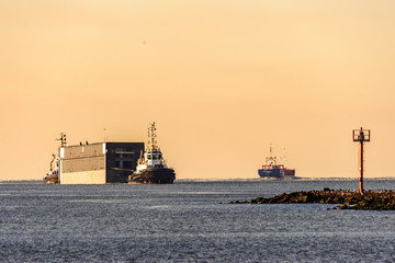Aanvoer zeesluis IJmuiden