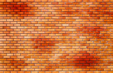 Fototapeta na wymiar Full frame square brick wall for background.