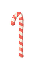 Cartoon vector illustration Christmas Candy Cane. Hand drawn font. Actual Creative Holidays sweet number