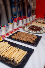 Table of sweets on a birthday party