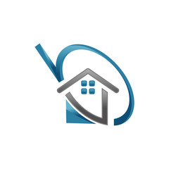 unique home estate logo icon