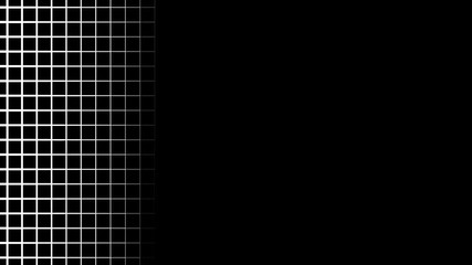 Grid Based Slide in Horizontal Closing Transition Mask