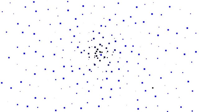 Pixel Dots in Space Being Sucked Into a Black Hole Visual Aid