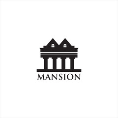 Mansion logo design vector template