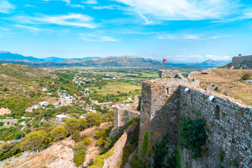Fototapeta na wymiar Historical Ruins of Rozafa Castle