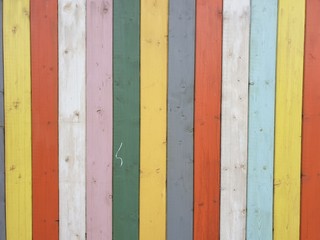 Texture of coloured wooden surface as background