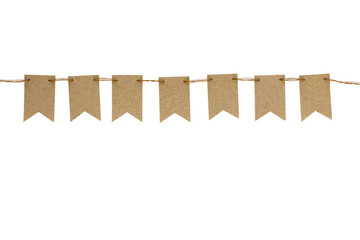 craft flags white background isolated