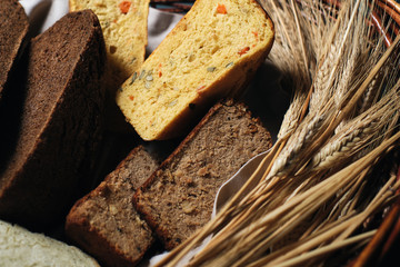 Bread set in the basket