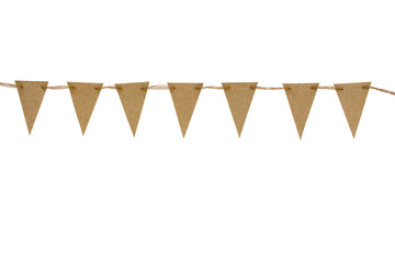 craft flags white background isolated