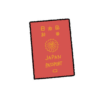 パスポート　イラスト　10年