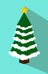 Christmas tree vector ilustration