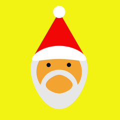 Santa Claus minimalistic vector ilustration