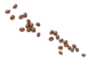 Fototapeta premium Roasted coffee beans texture background.