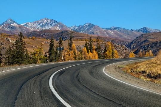 Russia. South Of Western Siberia. Mountain Altai, Chuysky trakt in the area of the Kurai steppe