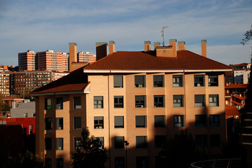 Apartment blocks in a neighborhood of Bilbao