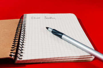 handwritten letter to santa claus