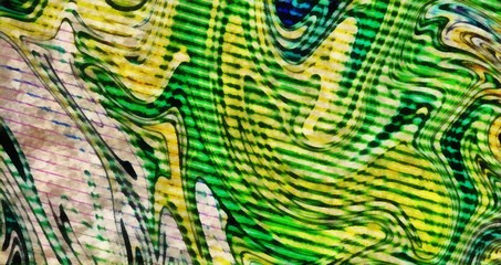 Abstract pop dots psychedelic waves background. Deep colors fantasy texture.