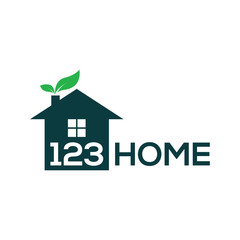 Healthy house modern logo design, vector design for plant house