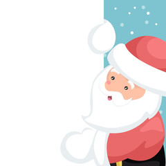 Santa claus vector design for christmas card